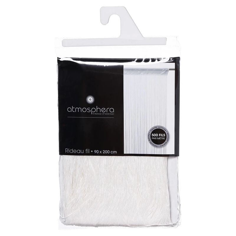 Dieninė užuolaida Atmosphera 10386 103860A, šviesiai pilka sp., 90 cm x 200 cm