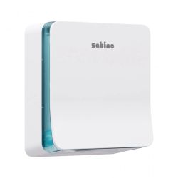 Popierinių rankšluoščių lapeliais dozatorius Wepa, mažas., Satino