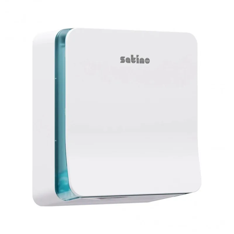 Popierinių rankšluoščių lapeliais dozatorius Wepa, mažas., Satino