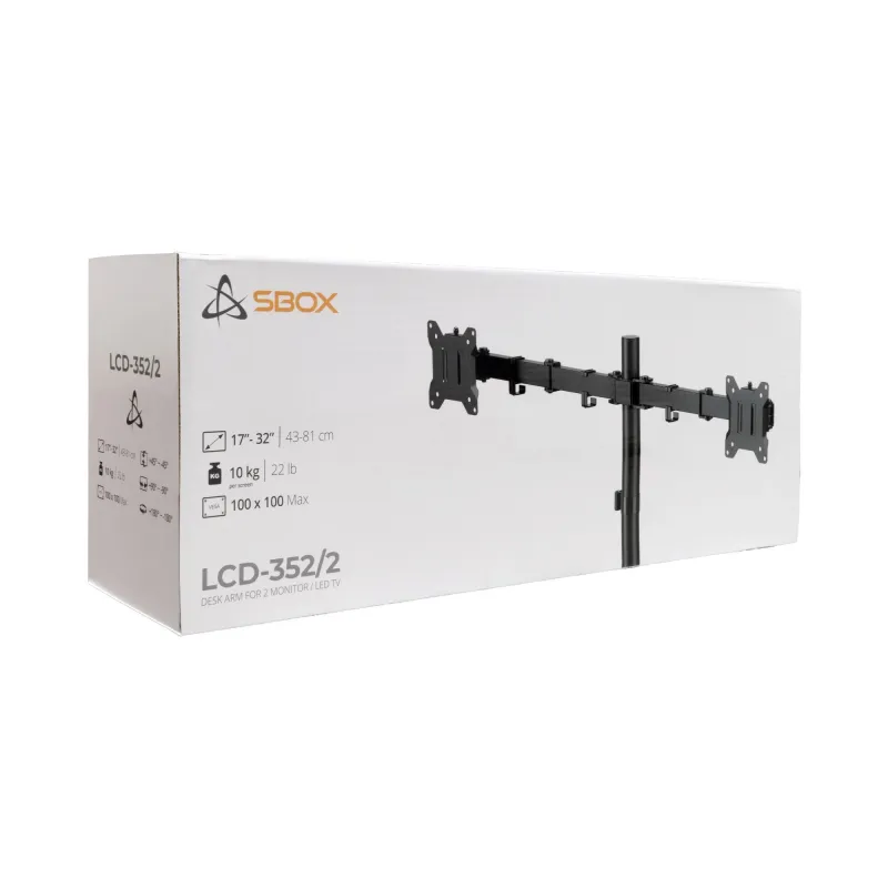 Sbox LCD-352-2-3 ,17-32-2x10kg-100x100,