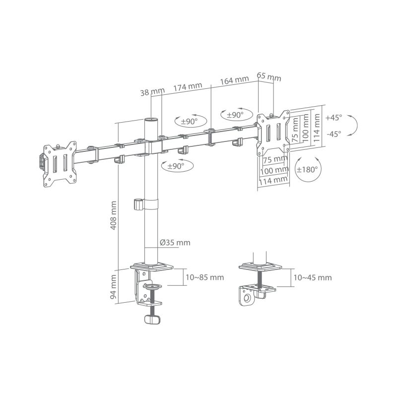 Sbox LCD-352-2-3 ,17-32-2x10kg-100x100,
