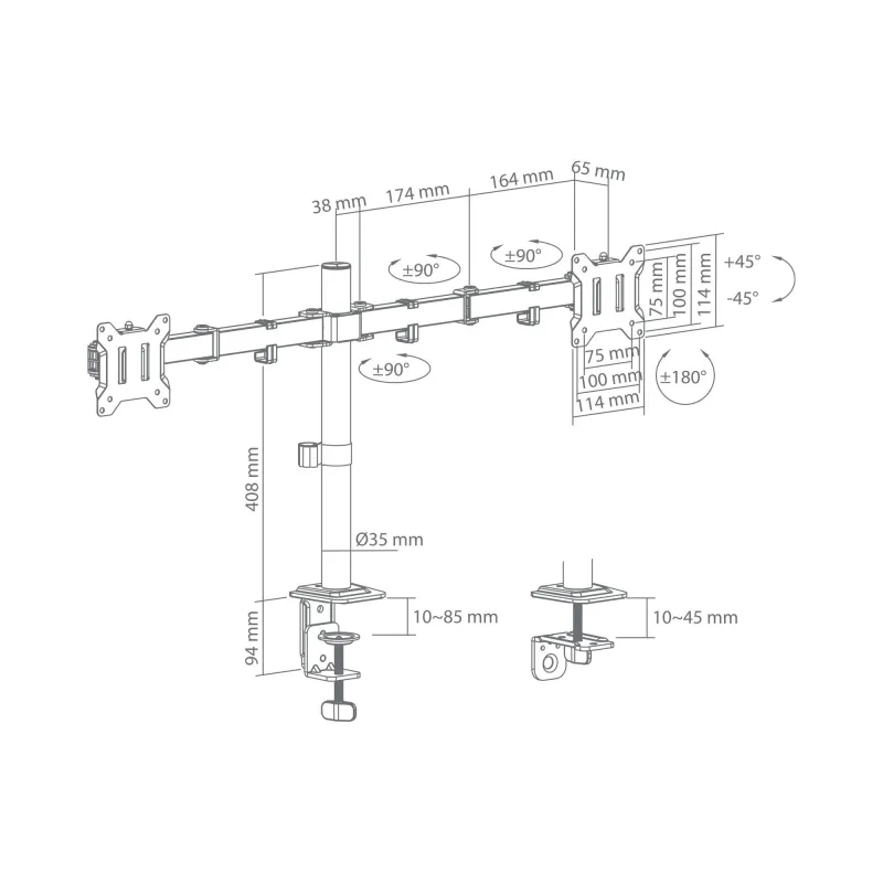 Sbox LCD-352-2-3 ,17-32-2x10kg-100x100,