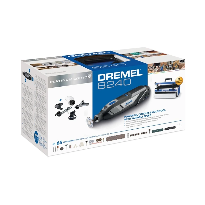 Dremel 8240-5-65 Platinum ar 65 piederumiem