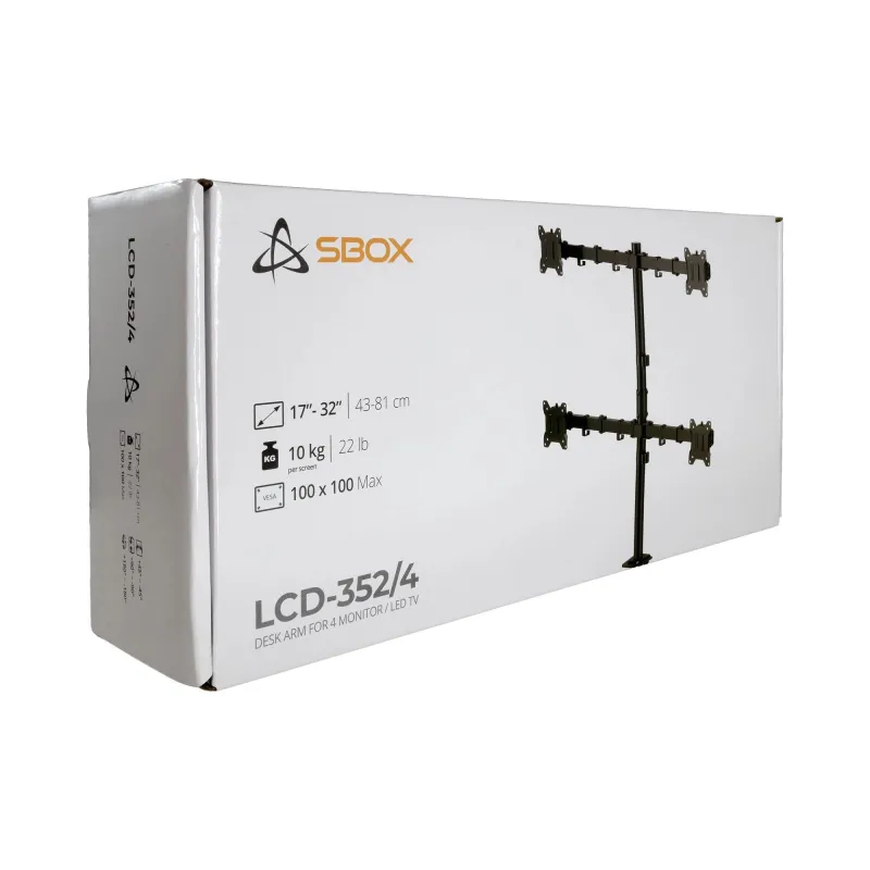 Sbox LCD-352-4-3 ,17-32-4x10kg-100x100,