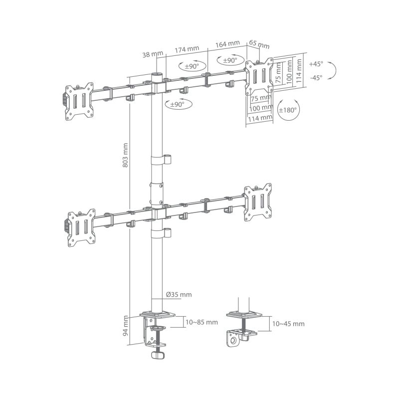 Sbox LCD-352-4-3 ,17-32-4x10kg-100x100,