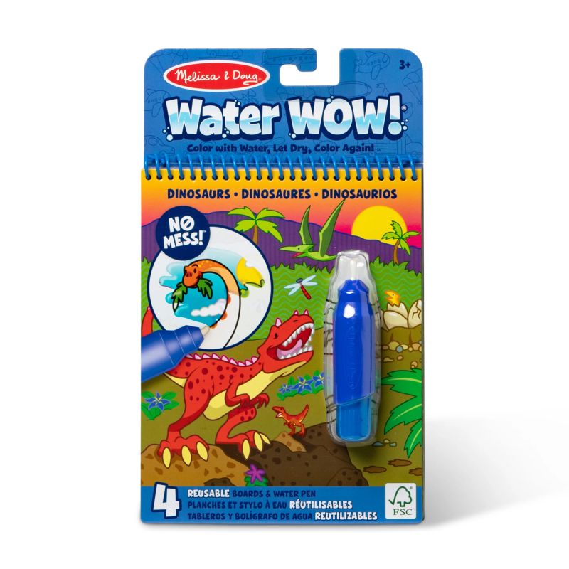 MELISSA & DOUG Water Wow! Ūdens krāsojamā grāmata – Dinozaurs