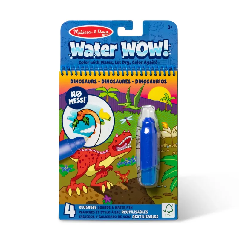 MELISSA & DOUG Water Wow! Ūdens krāsojamā grāmata – Dinozaurs