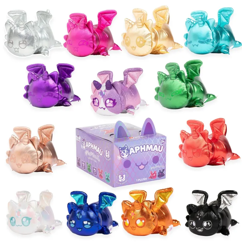 APHMAU MeeMeow Mistiskā mīkstā rotaļlieta Dragons, 15 cm