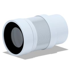 Universālā WC pieslēguma caurule- 110 mm, ar cieto galu