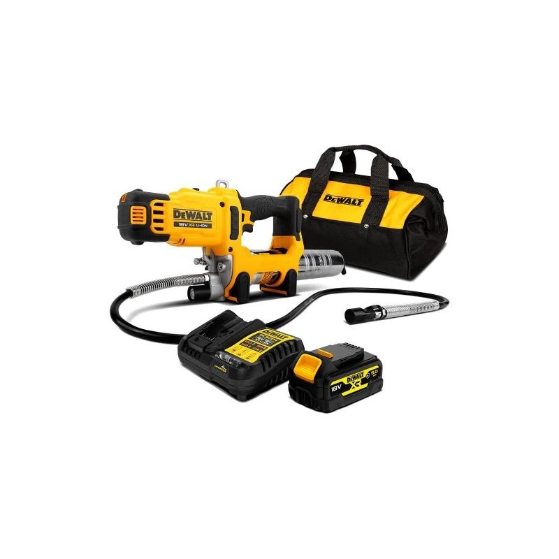 DeWALT Eļļošanas pistole ar 2 ātrumiem 18V 1X5Ah