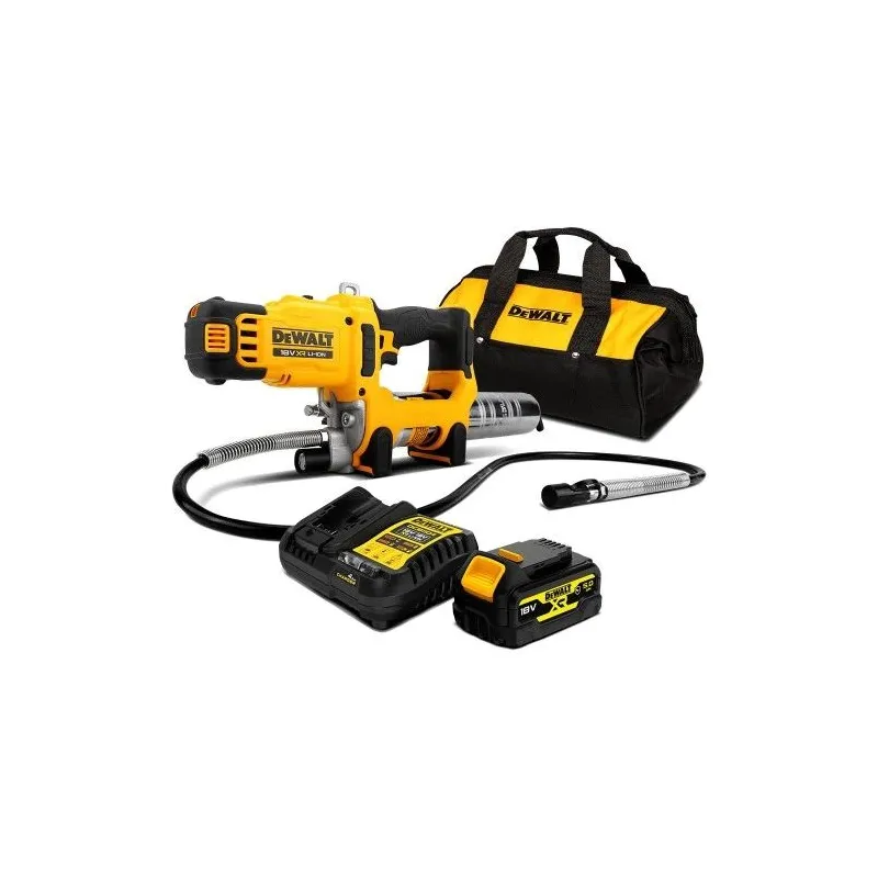 DeWALT Eļļošanas pistole ar 2 ātrumiem 18V 1X5Ah
