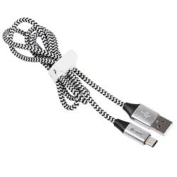 Tracer 46265 USB 2.0 Type C A Male 1m Black Silver