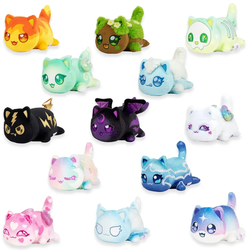 APHMAU MeeMeow Mistiskā mīkstā rotaļlieta Elemental, 15 cm