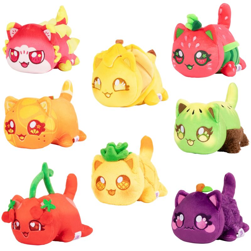 APHMAU MeeMeow Mistiskā mīkstā rotaļlieta Fruit, 15 cm