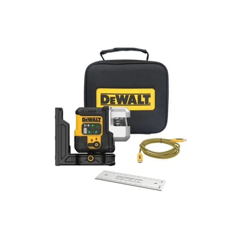 Multilīniju lāzeris USB-C zaļš 3x180°