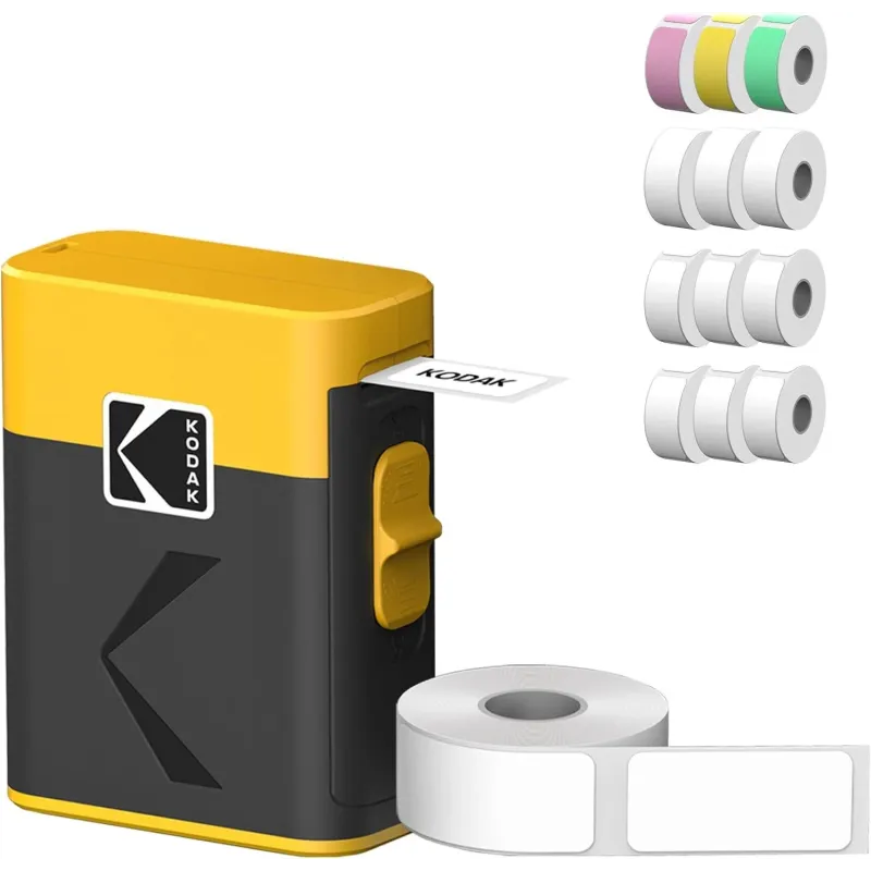 Kodak M50 Label Era Instant Label Printer Cartridge Bundle , + 13 Rolls, Yellow