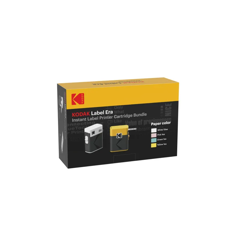 Kodak M50 Label Era Instant Label Printer Cartridge Bundle , + 13 Rolls, Yellow