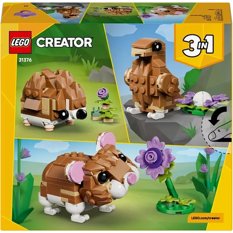 Konstruktorius LEGO Creator 3in1 Žiurkėnas 31376. 166vnt