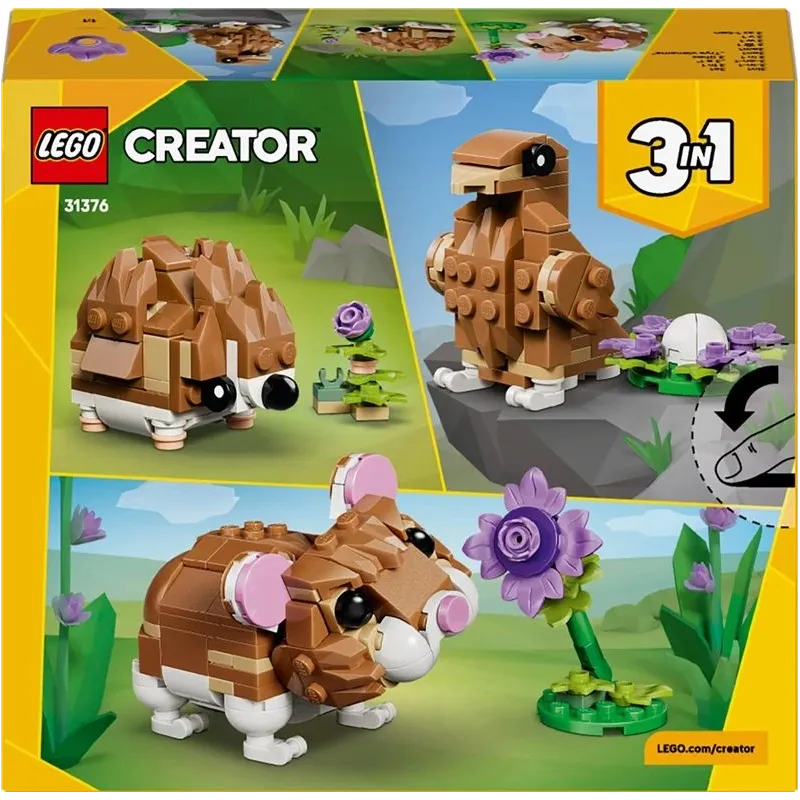 Konstruktorius LEGO Creator 3in1 Žiurkėnas 31376. 166vnt