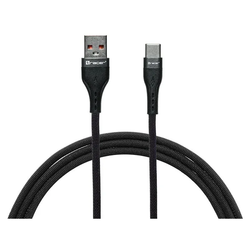 Tracer 47486 USB A - USB C M-M 1m Cable Black