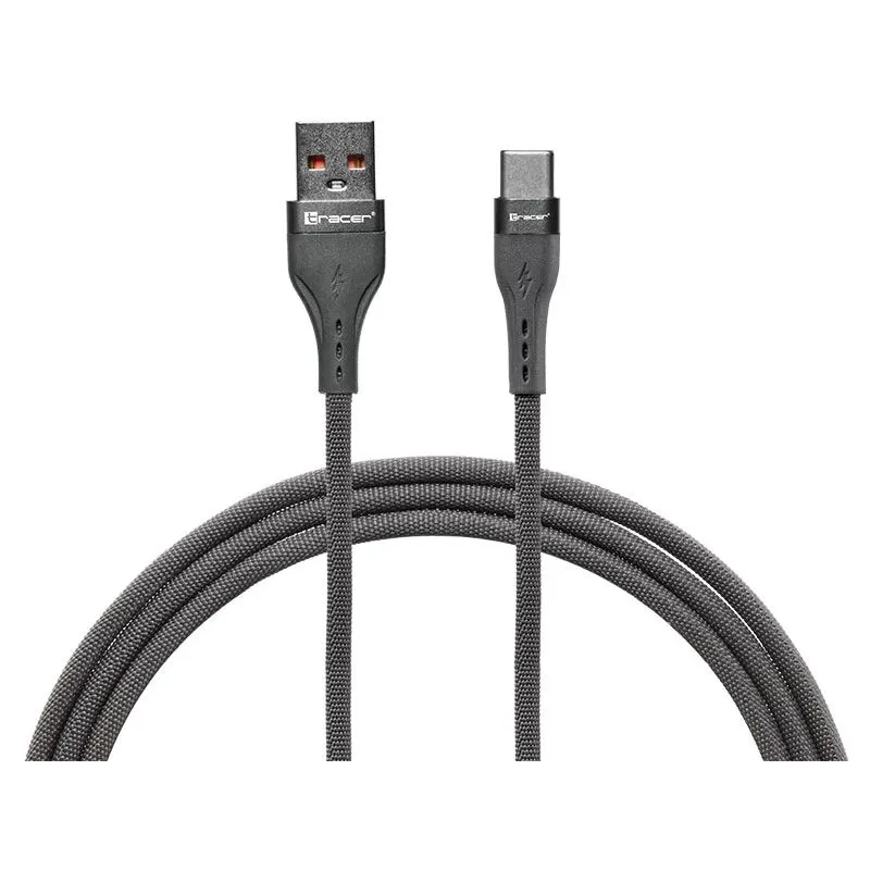 Tracer 47487 USB A - Type C M-M 1m Cable Grey