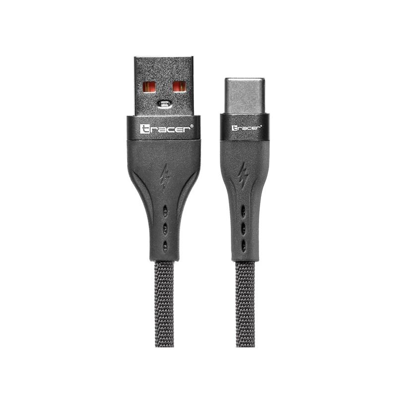 Tracer 47487 USB A - Type C M-M 1m Cable Grey