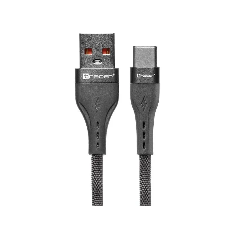 Tracer 47487 USB A - Type C M-M 1m Cable Grey