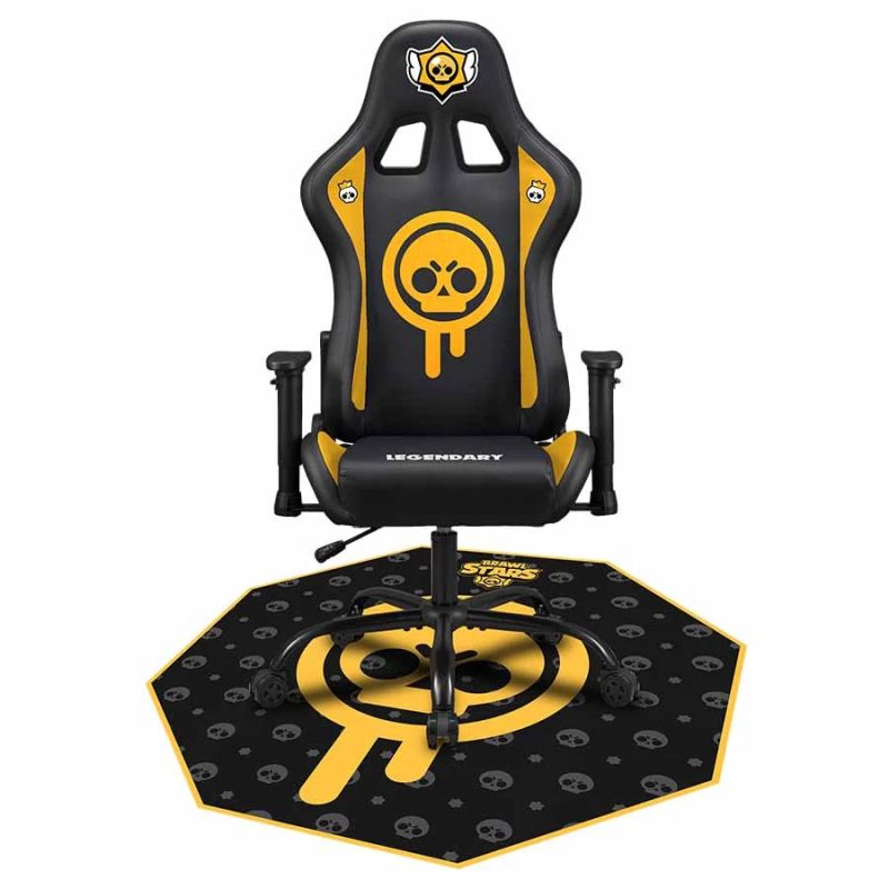 Subsonic Gaming Floor Mat Brawl Stars Drippy Skull