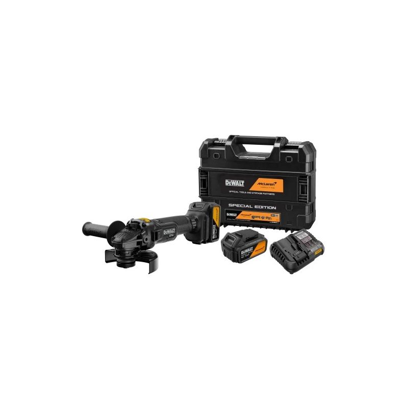 DeWALT McLaren Leņķa slīpmašīna 125mm 18V 2x5Ah TSTAK