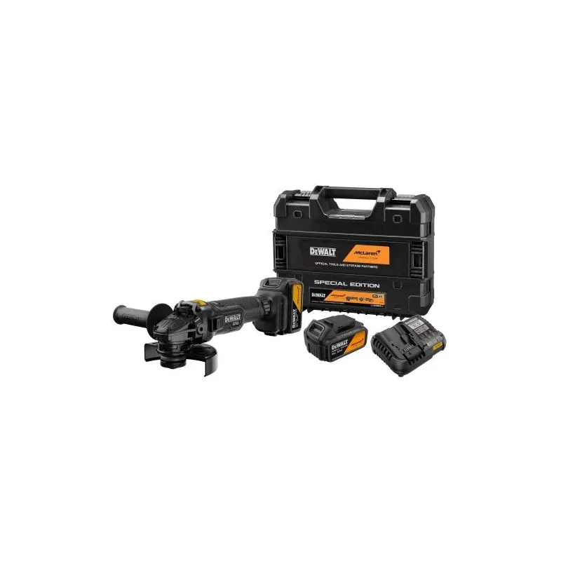 DeWALT McLaren Leņķa slīpmašīna 125mm 18V 2x5Ah TSTAK