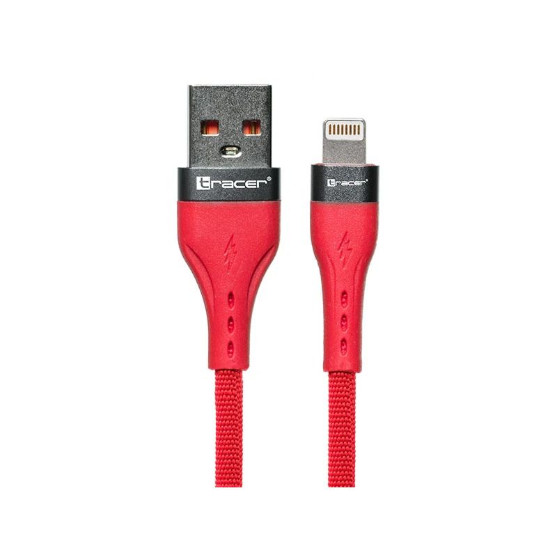 Tracer 47492 USB A - Lightning M-M 1m Cable Red
