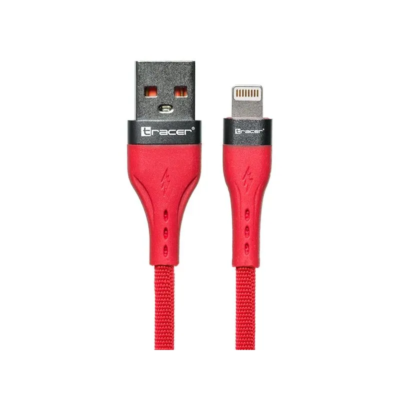 Tracer 47492 USB A - Lightning M-M 1m Cable Red