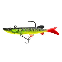 Silikoninis masalas su Jig galvute AsaTsuri T-Tail 3D Firetiger 12 cm, 23g