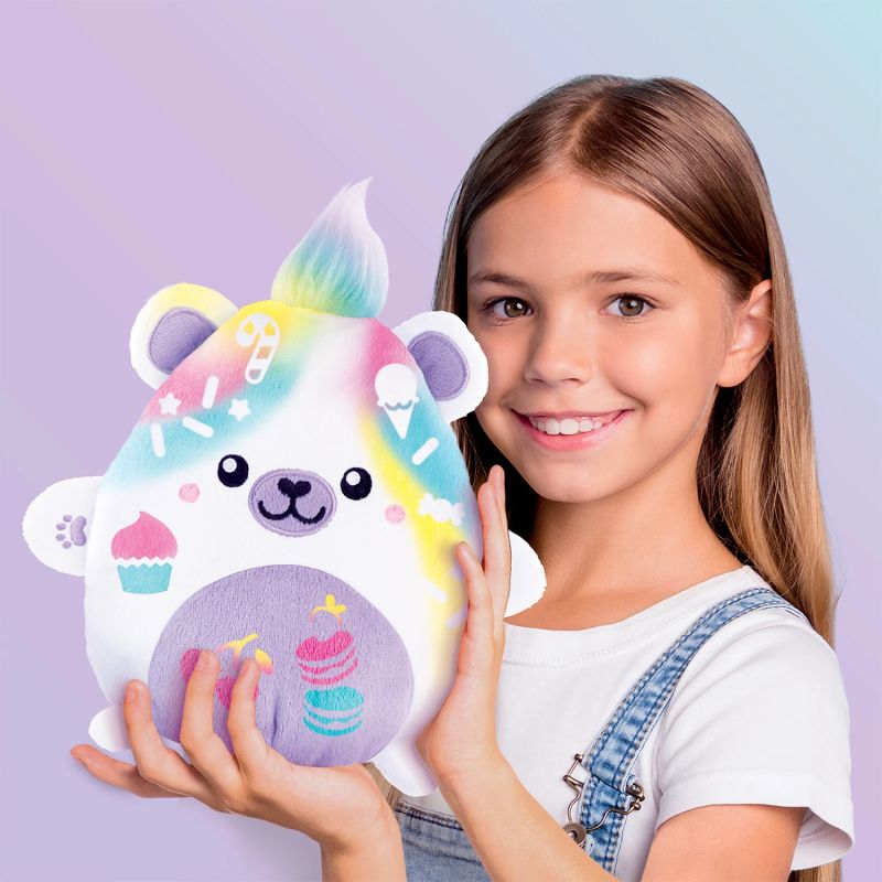 AIRBRUSH PLUSH Plīša DIY komplekts Kawaii Bear ar aerogrāfu, 25 cm