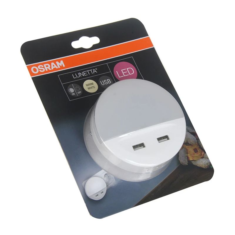 Nakts lampa lunetta usb