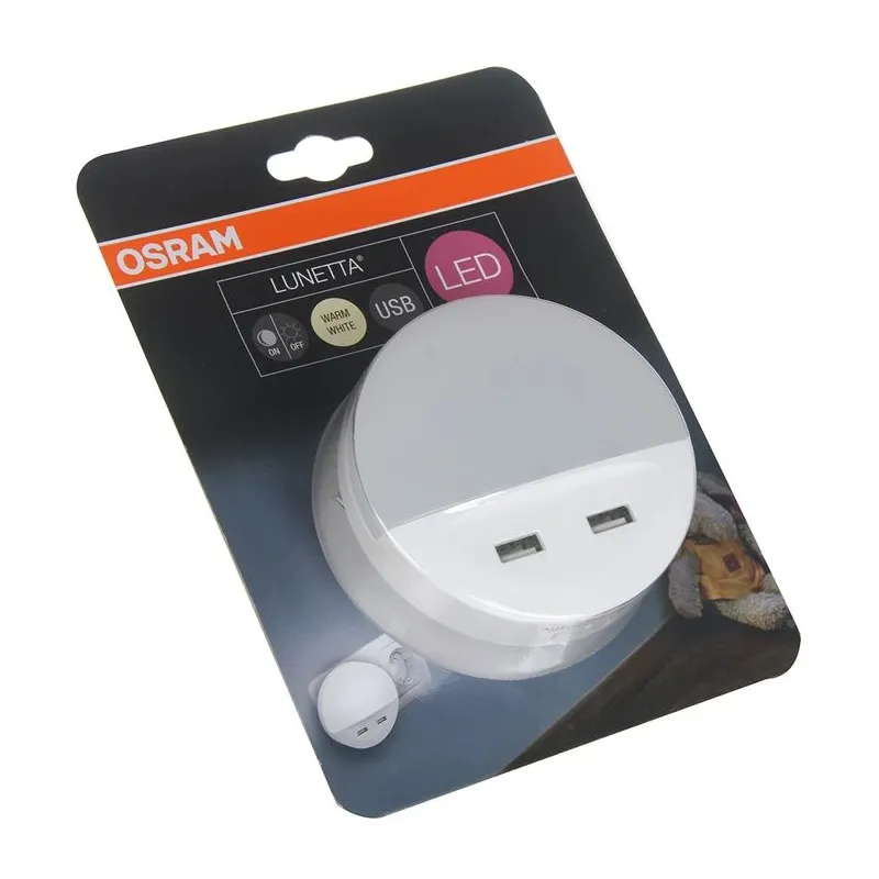 Nakts lampa lunetta usb