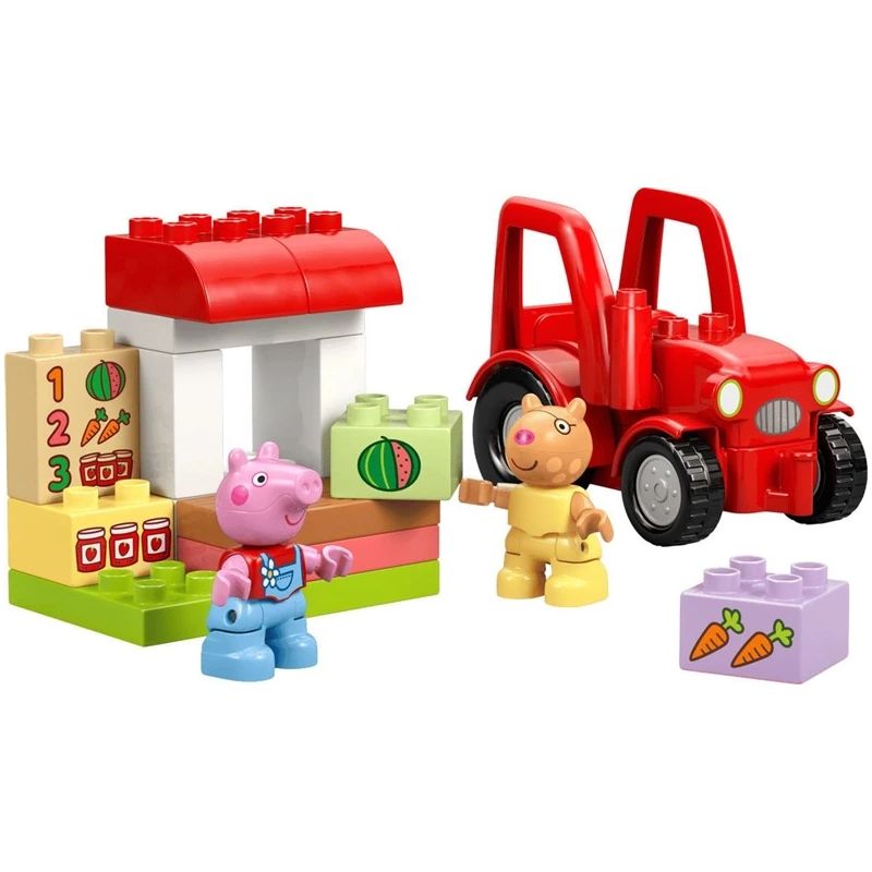 Constr lego tractor and market 10468