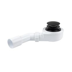 Shower tray siphon 50 clickclac blck mat