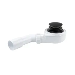 Shower tray siphon 50 clickclac blck mat