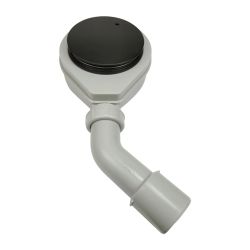 Tray siphon 90 top-clea chro black mat