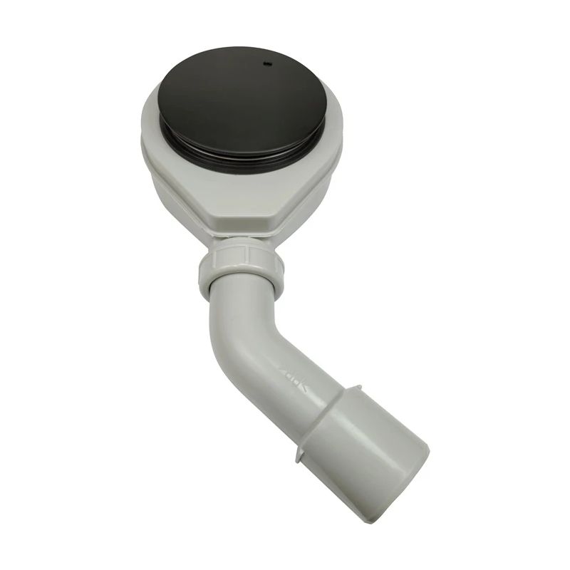 Tray siphon 90 top-clea chro black mat