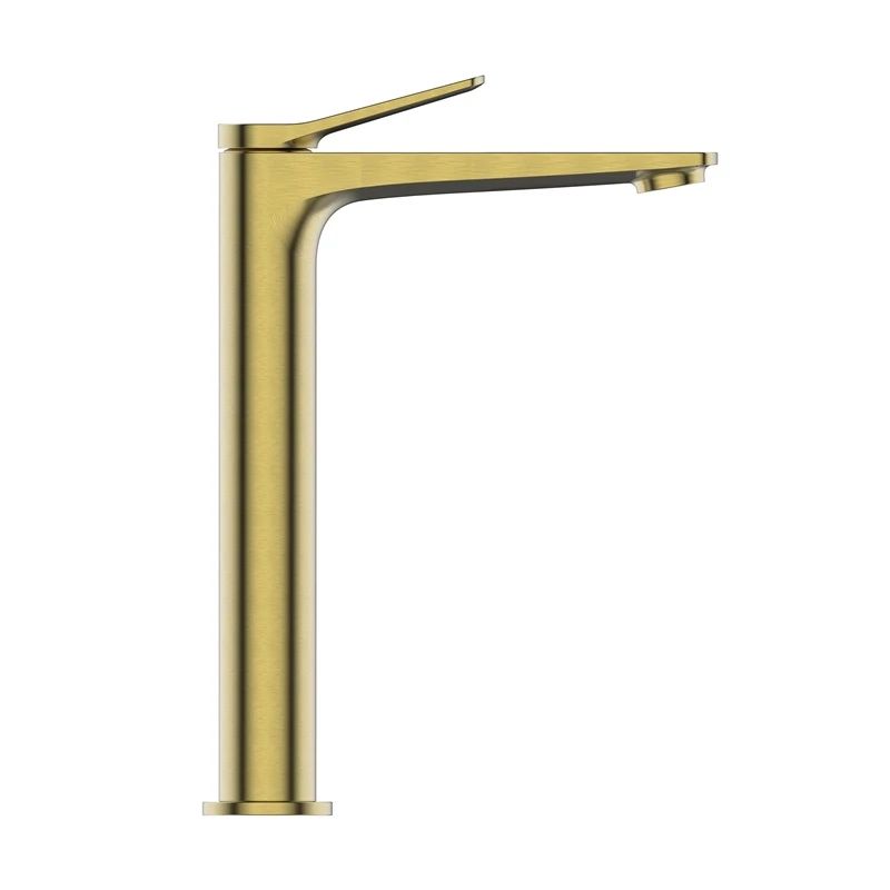 High washbasin mixer nestos brushed gold