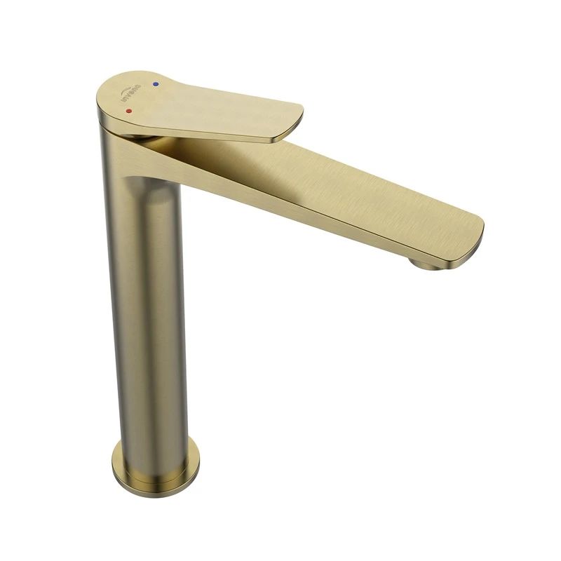 High washbasin mixer nestos brushed gold