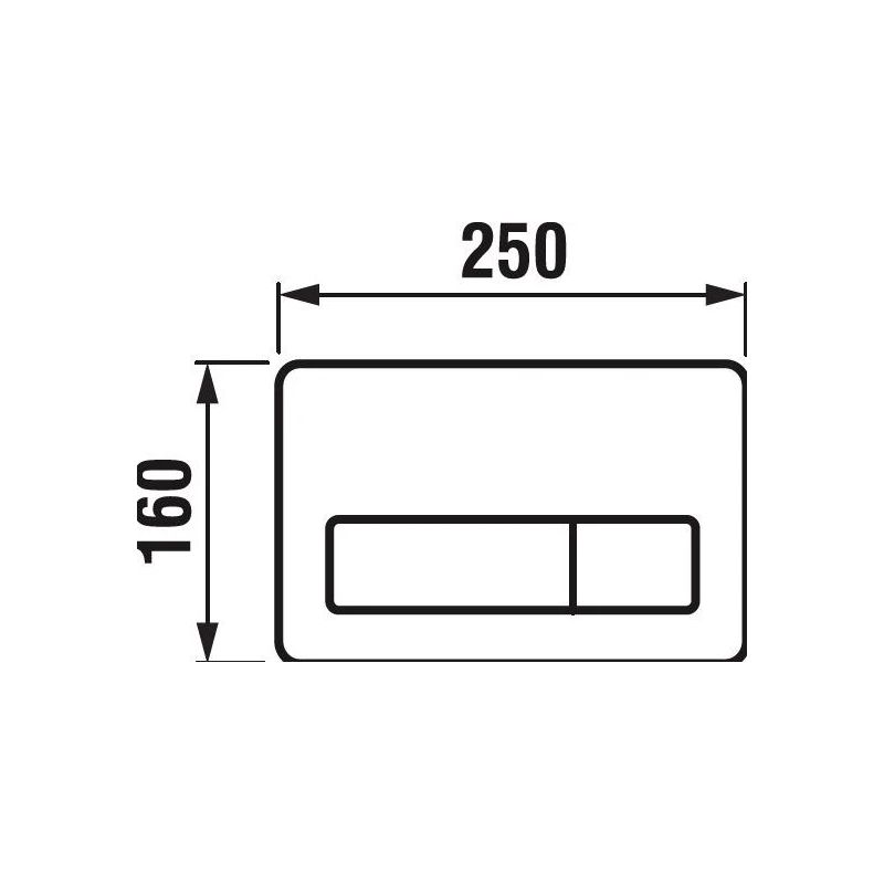 Dual flush push plate pl3 blma