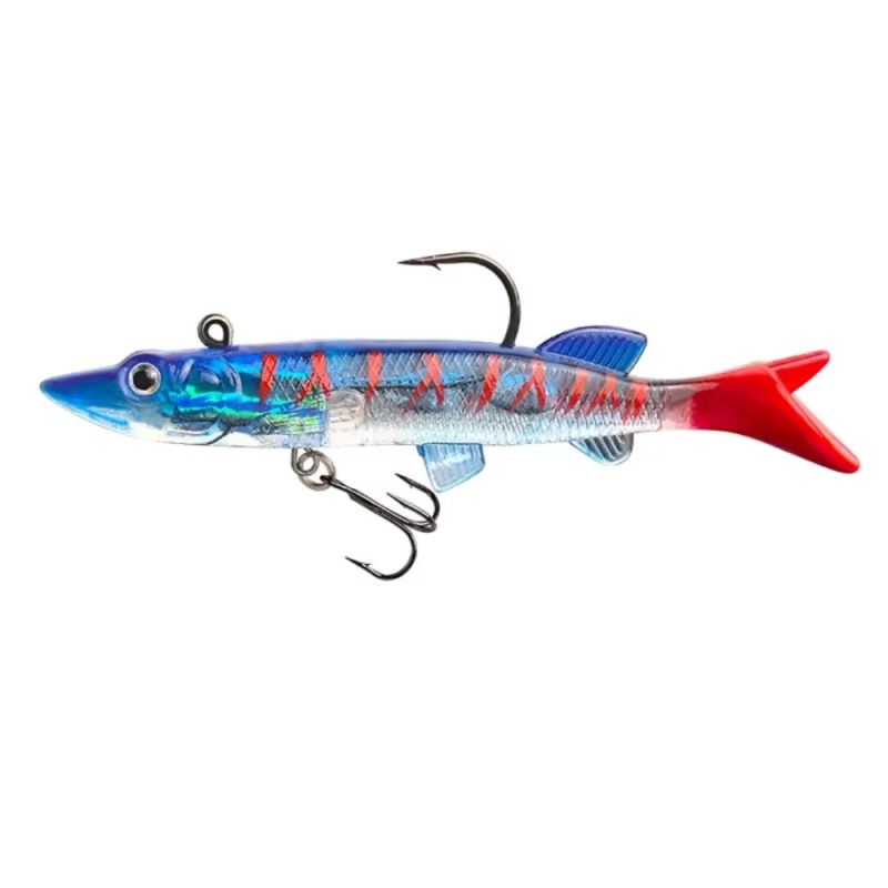 Silikona māneklis ar džiga galviņu AsaTsuri T-Tail 3D BlueTiger 9 cm, 15g