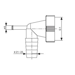 Syphon for wash mach and dryer 2505