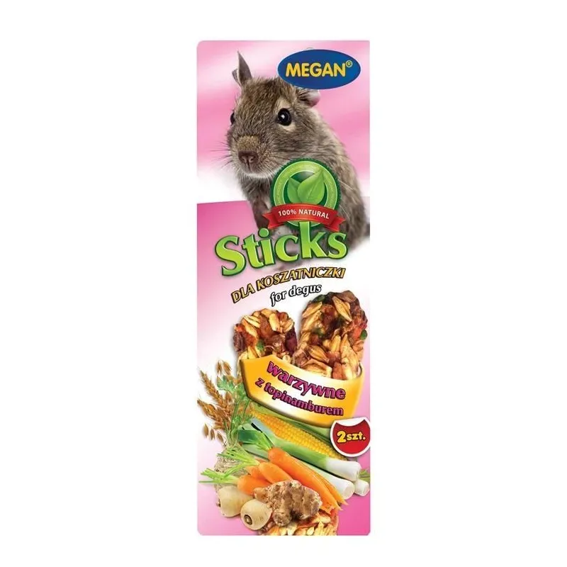 Gardumi degu Megan ar dārzeņiem un artišokiem, 2 x 50 g