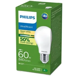 Spuldze Philips LED. A60 E27 4W 840LM 2700K