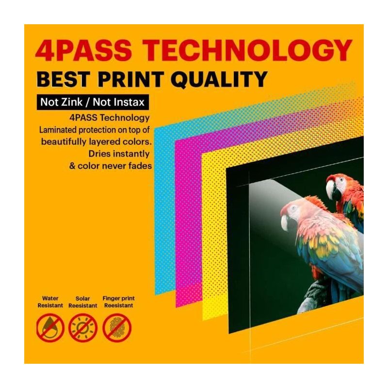 Kodak PD460 Printer Dock Bluetoot Yellow and 10 paper