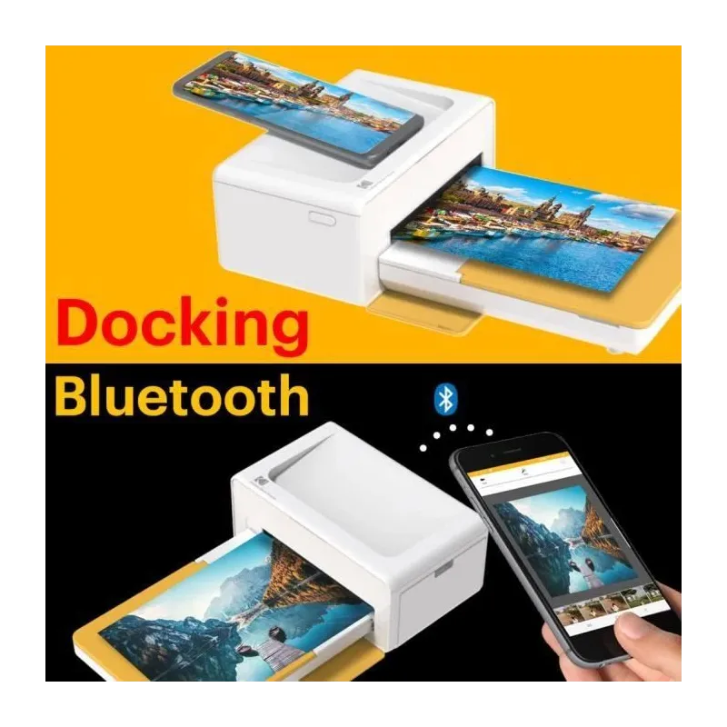 Kodak PD460 Printer Dock Bluetoot Yellow and 10 paper